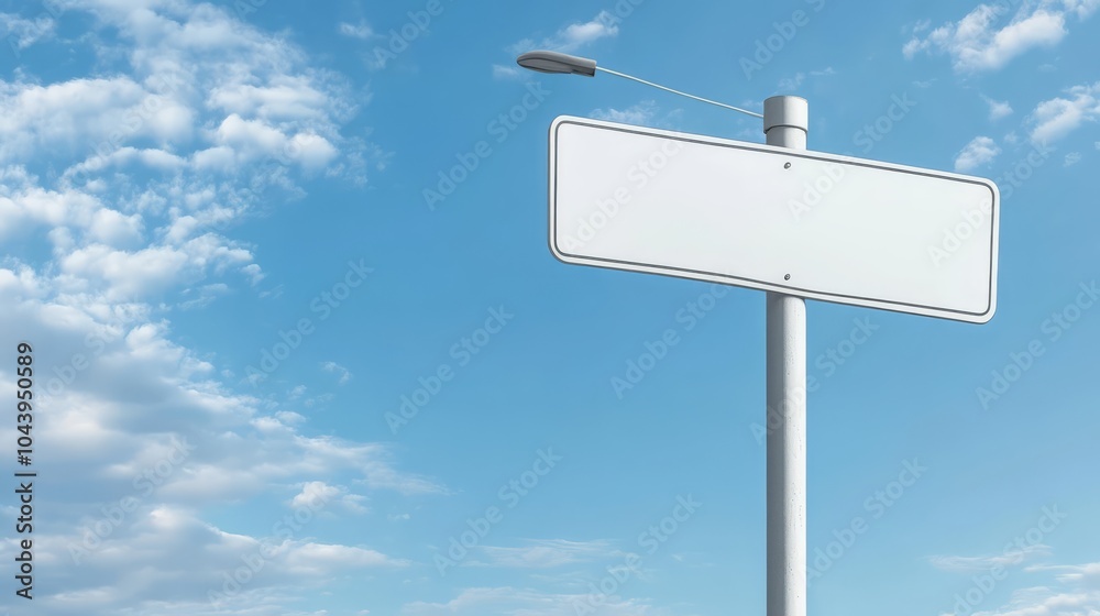Blank Billboard Under Blue Sky Blank Billboard Under Blue Sky