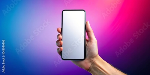 Hand Holding Smartphone wit...