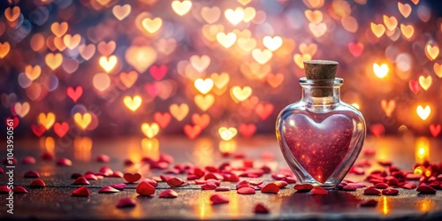 Heart-Shaped Bottle with Re...