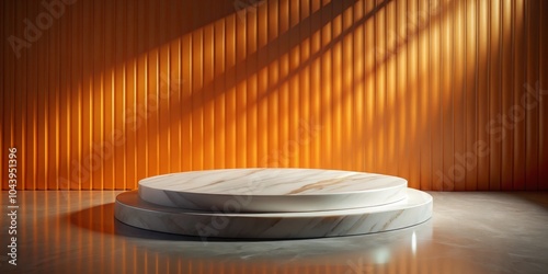 Marble Podium with Orange B...