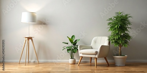 Minimalist Living Room with...