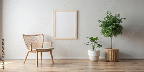 Minimalist Living Room with...