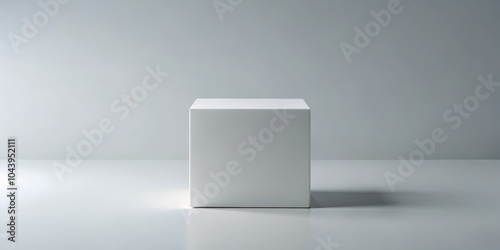 Minimalist White Cube on a ...