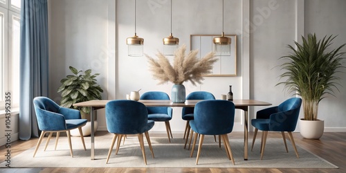 Modern Dining Room Decor wi...