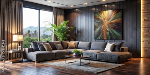 Modern Living Room Interior...