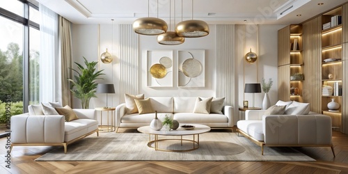 Modern Living Room Interior...