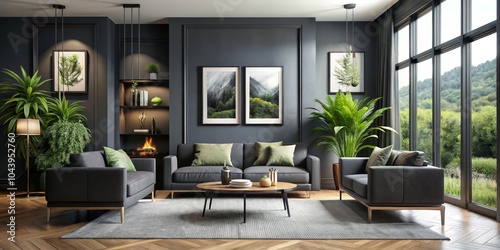 Modern Living Room Interior...