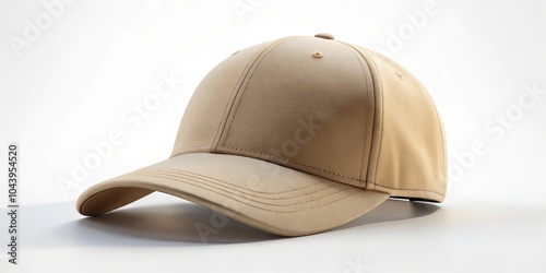 Tan Baseball Cap Mockup Iso...