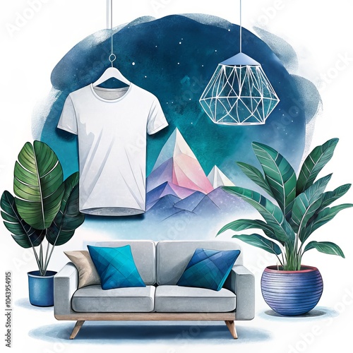 Watercolor Illustration of ...