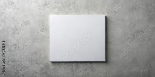 White Square on a Grey Conc...