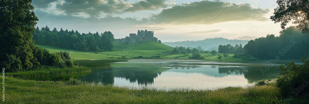 Fototapeta premium lake in the mountains