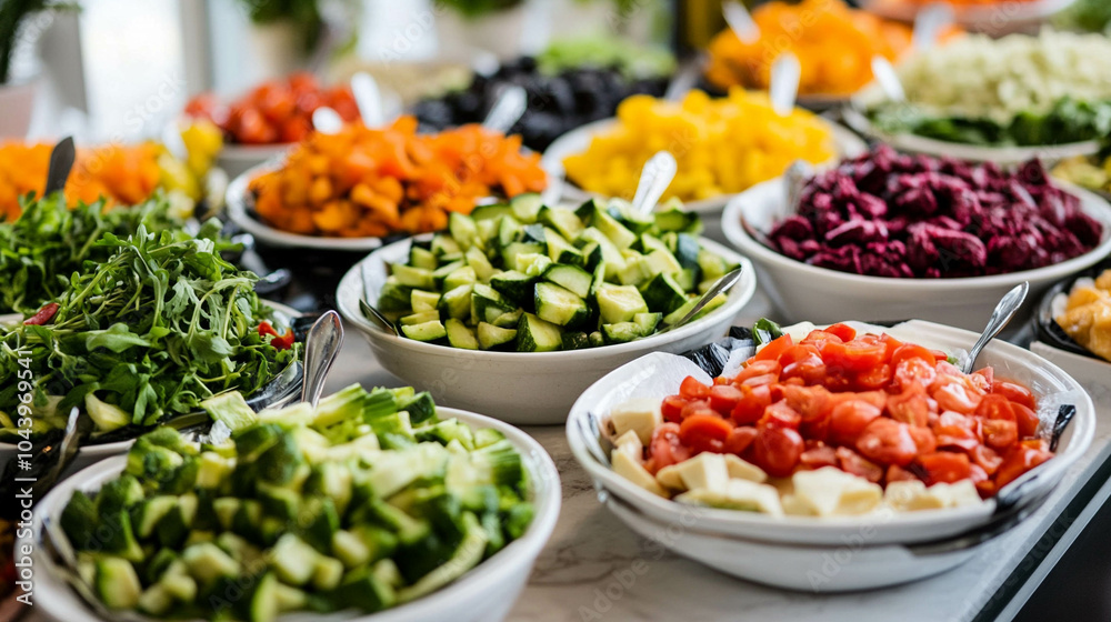 Fototapeta premium Foods with an emphasis on vegetables