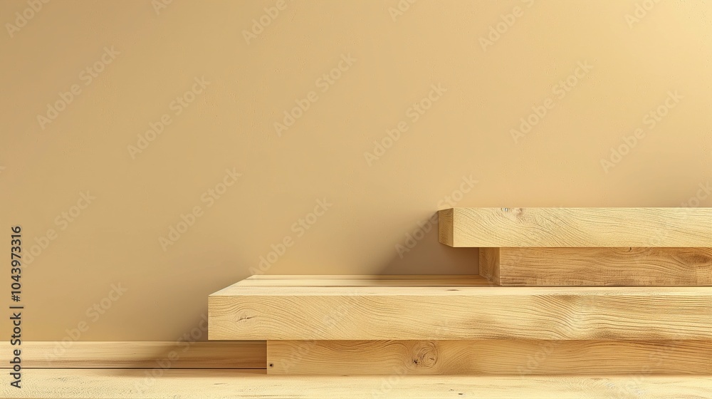 Wooden boards steps for product placement banner background copy space. Timber display of timber image backdrop empty. Foods placement concept composition front view, copyspace Wooden boards steps for product placement banner background copy space. Timber display of timber image backdrop empty. Foods placement concept composition front view, copyspace