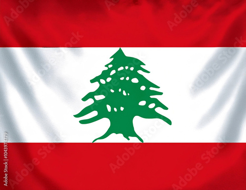 Obraz na płótnie Flagge des Libanon w salonie