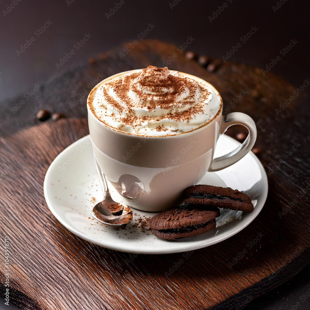 cup of coffee with chocolate cup of coffee with chocolate