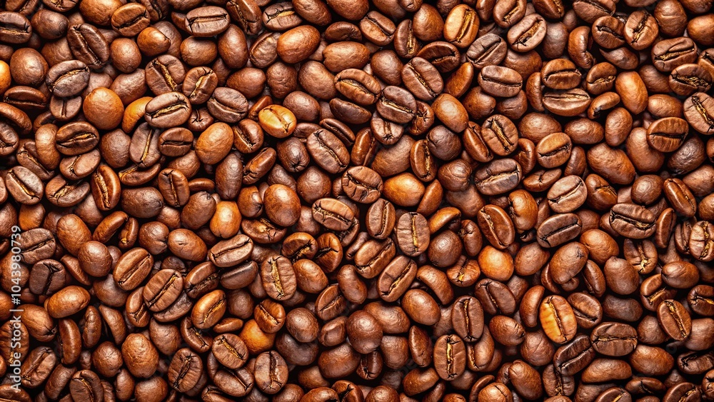 Coffee beans in the background of a stock photo Coffee beans in the background of a stock photo
