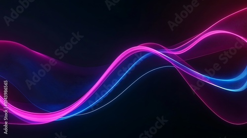 Radiating Neon Light Burst, futuristic flashes, Motion lights, Colorful Streaks on Dark Background