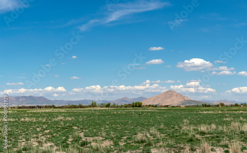 landscape with a farm