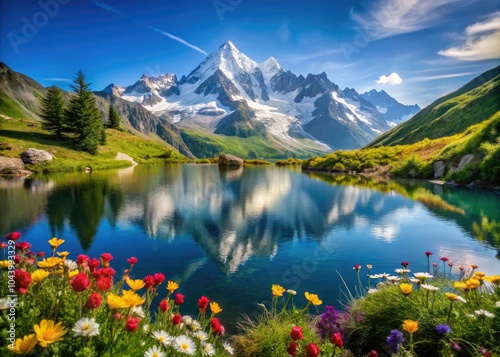 Majestic Mont Blanc at Sunrise: A Breathtaking Alpine Landscape