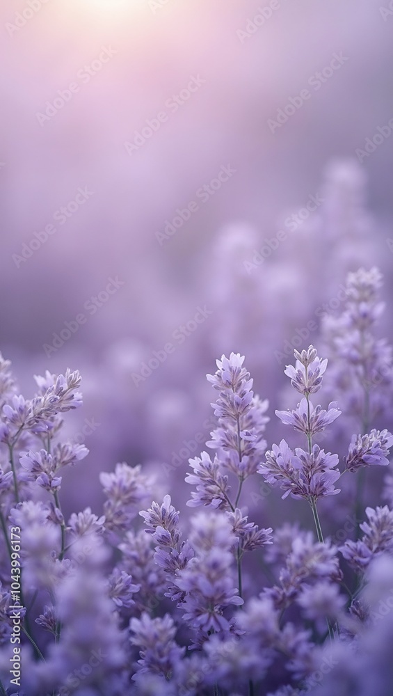 Beautiful lavender flowers in full bloom creating a calming and fragrant atmosphere Beautiful lavender flowers in full bloom creating a calming and fragrant atmosphere
