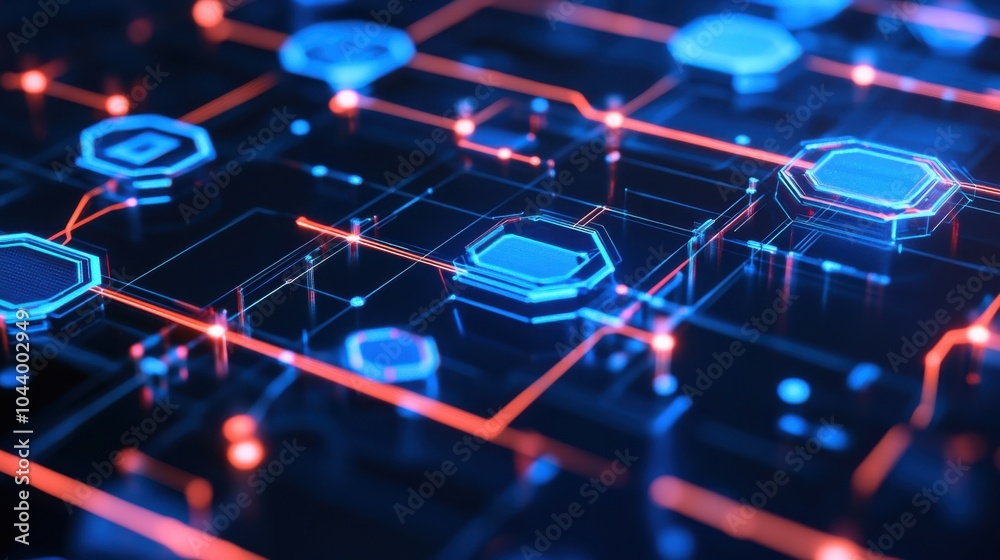 Next-generation blockchain-based governance platform, decentralized autonomous organizations (DAOs) and smart contract interactions visualized in a digital governance ecosystem, High-tech style Next-generation blockchain-based governance platform, decentralized autonomous organizations (DAOs) and smart contract interactions visualized in a digital governance ecosystem, High-tech style