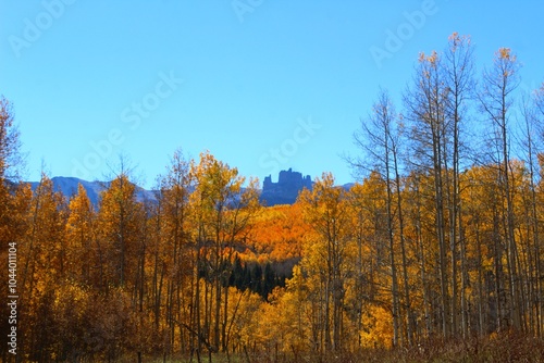 Rock Formation in mountains in autumn 