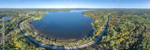 Aerial Of Northern Ontario Town