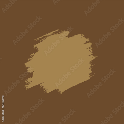 A bold brown paintbrush stroke on a dark background, ideal for design projects, digital art, or graphic templates. The simple artistic style is perfect for branding, presentations. EPS 10