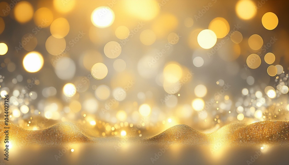 glowing background, golden and silver color, bokeh effect glowing background, golden and silver color, bokeh effect