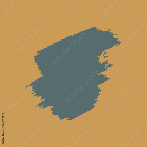 A bold grey paintbrush stroke on a dark background, ideal for design projects, digital art, or graphic templates. The simple artistic style is perfect for branding, presentations. Royalty free. EPS 10