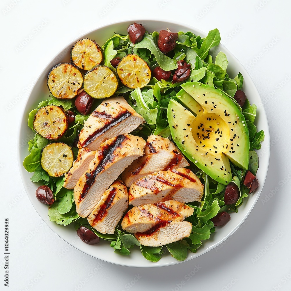 Grilled Chicken and Avocado Salad with Lime and Olives, salad, healthy ,delicious Grilled Chicken and Avocado Salad with Lime and Olives, salad, healthy ,delicious