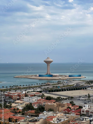 Aerial view of Al Khobar corniche