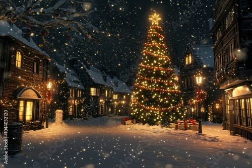 Christmas tree in the city.