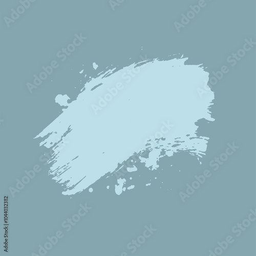 A bold teal paintbrush stroke on a dark teal background, ideal for design projects, digital art, or graphic templates. The simple artistic style is perfect for branding, presentations. 
