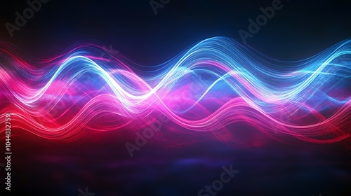 Radiating Neon Light Burst, futuristic flashes, Motion lights,  Colorful Streaks on Dark Background