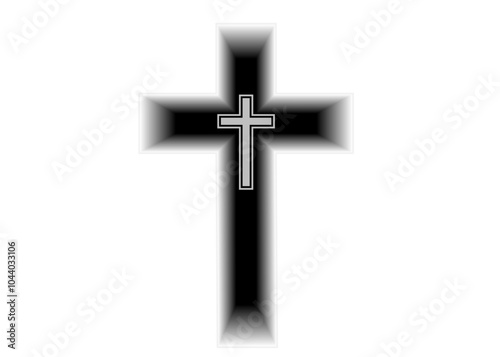 christian cross set vector and illustration for icon decoration object element