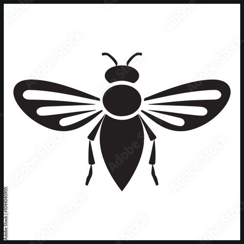firefly silhouette black, insect