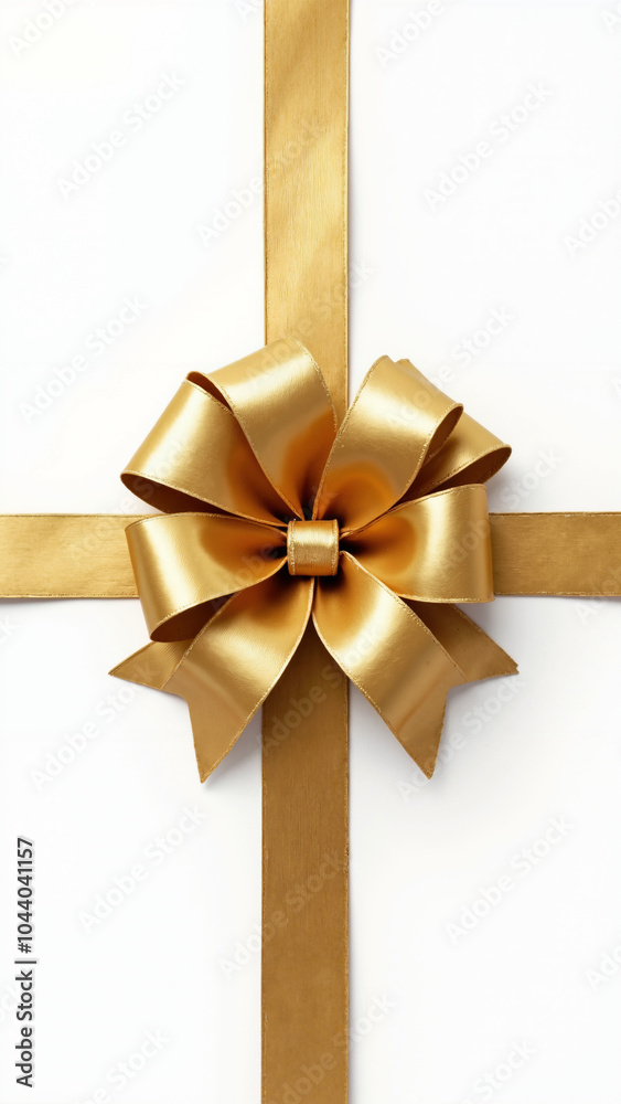 Elegant Golden Bows and Ribbon: Luxurious Decor for Festive Designs, Wedding Invitations, and Gift Packaging Elegant Golden Bows and Ribbon: Luxurious Decor for Festive Designs, Wedding Invitations, and Gift Packaging