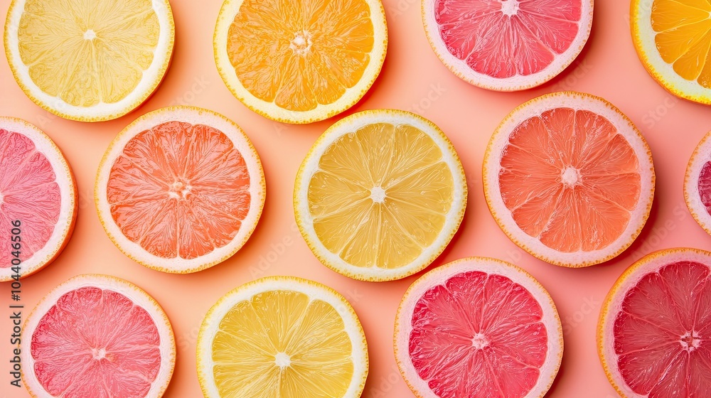 Full screen closeup of oranges and grapefruits cut into slices. Juicy refreshing citrus fruits. Fruit background. Illustration for banner, poster, cover, brochure, advertisement, marketing, etc. Full screen closeup of oranges and grapefruits cut into slices. Juicy refreshing citrus fruits. Fruit background. Illustration for banner, poster, cover, brochure, advertisement, marketing, etc.
