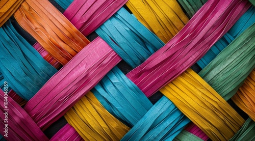 Colorful Woven Fabric Pattern