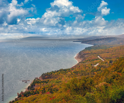Konstfotografi Iconic views from the Cabot Trail road, Cape Breton Island, Nova Scotia, Canada