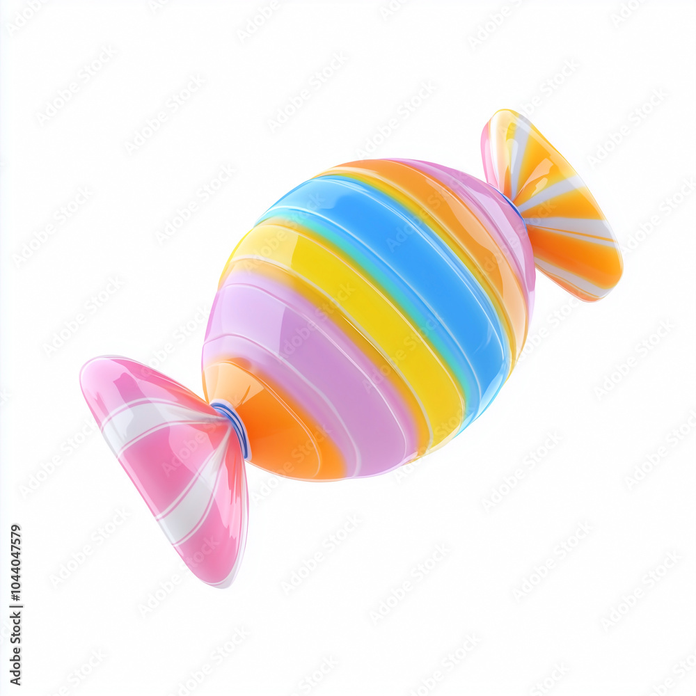 A colorful candy isolated on a white background. A colorful candy isolated on a white background.