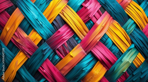 Colorful Woven Fabric Pattern