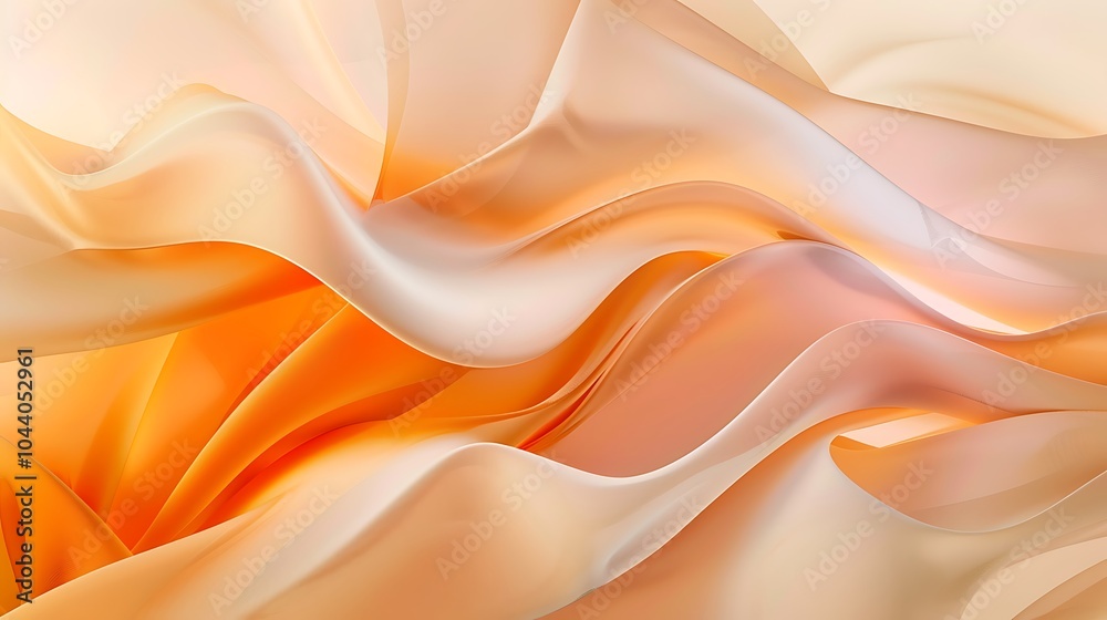 Obraz premium Vibrant Abstract Digital Art with Flowing Waves, Neon Lights, and Futuristic Fluid Design Elements