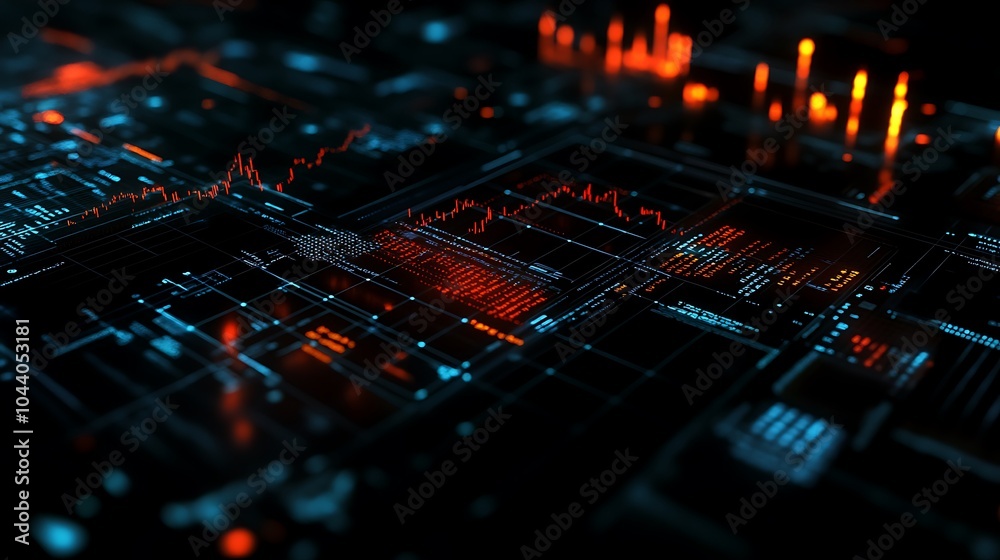 Detailed stock market insights presented through advanced trading graphs Detailed stock market insights presented through advanced trading graphs
