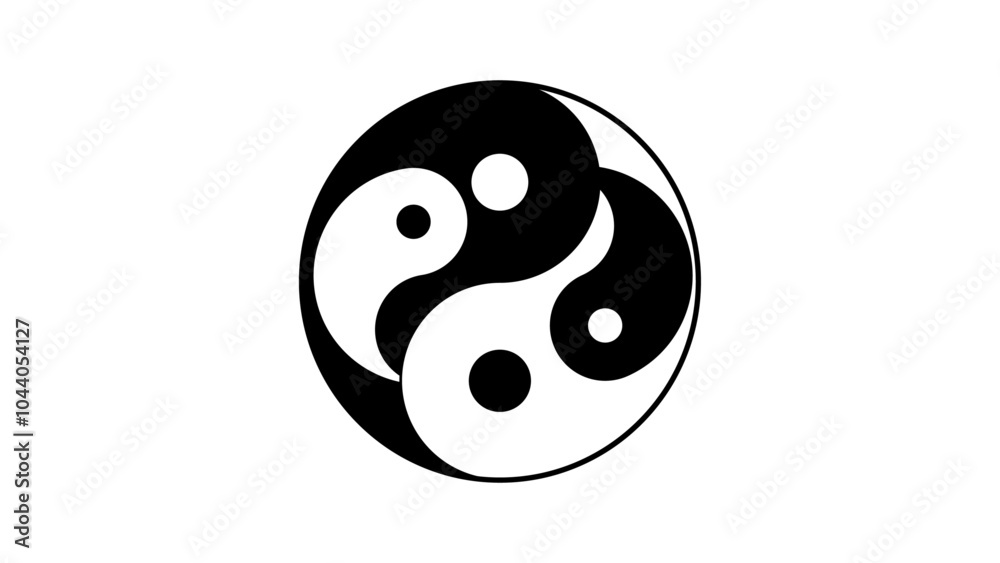 series of yin yang symbol for logo web icon. vector illustration. series of yin yang symbol for logo web icon. vector illustration.