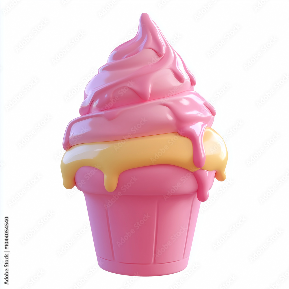 Ice cream isolated on a white background. Ice cream isolated on a white background.