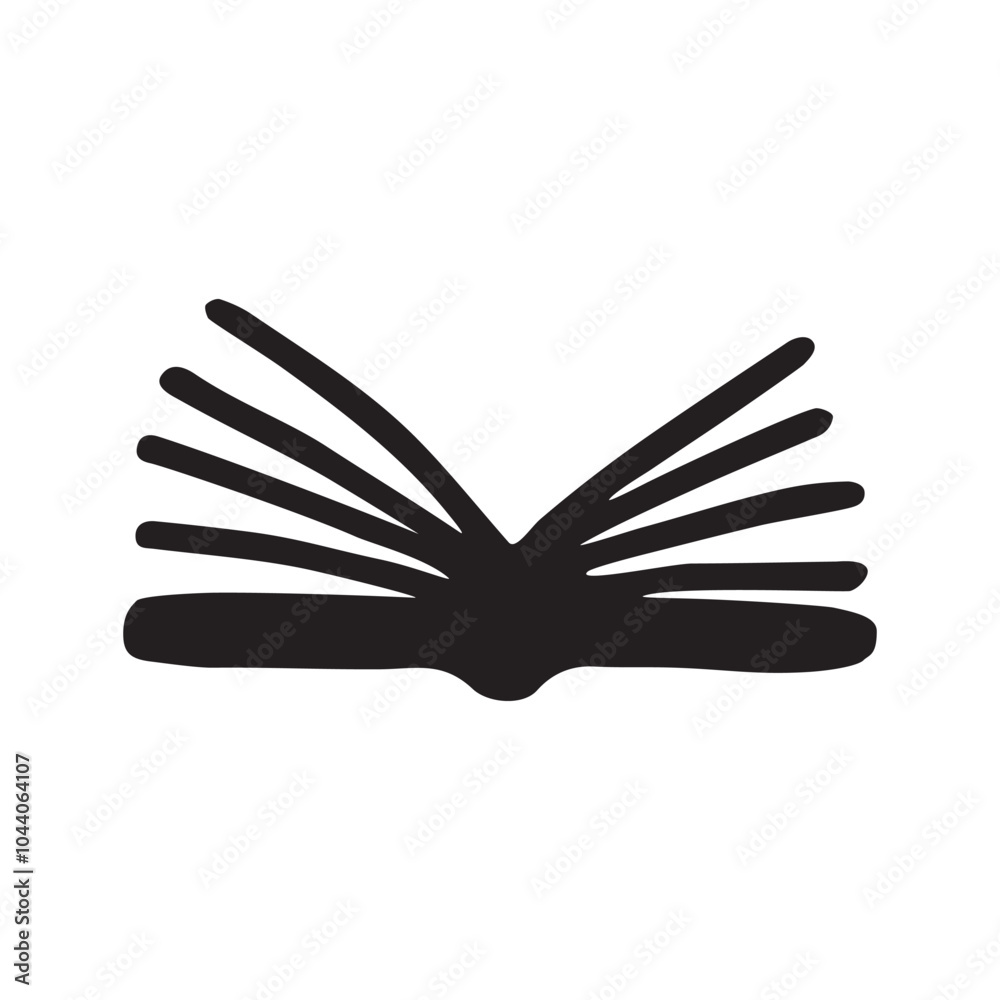 Doodle book icon handdrawn with ink pen. Knowledge and education symbol painted in grunge freehand style. PNG isolated on transparent background and vector illustration Doodle book icon handdrawn with ink pen. Knowledge and education symbol painted in grunge freehand style. PNG isolated on transparent background and vector illustration