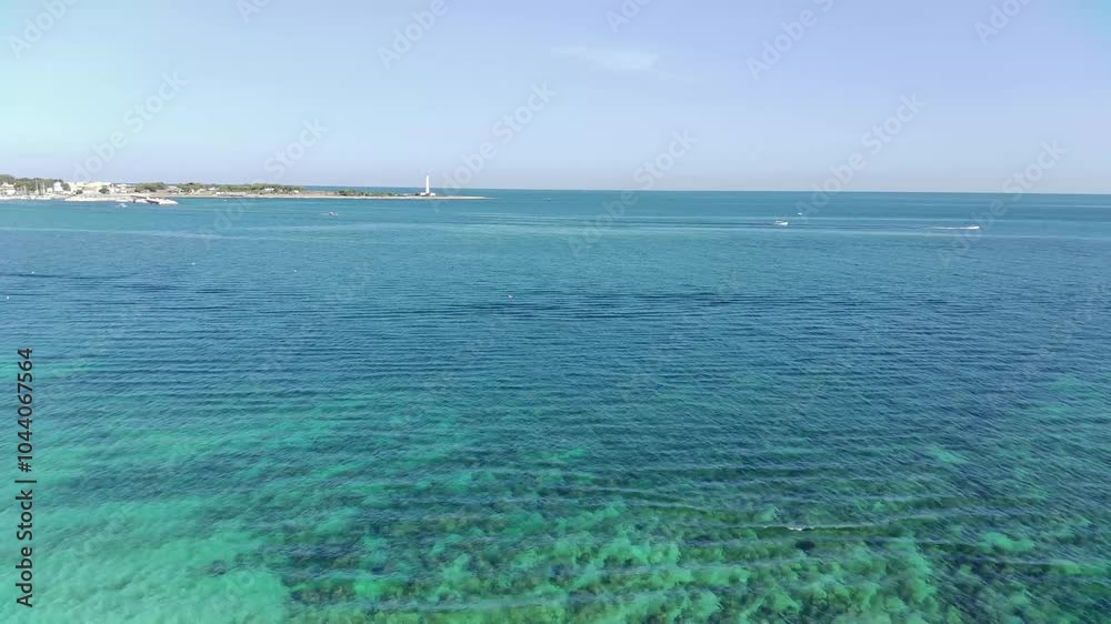 sea view from the beach from a height sea view from the beach from a height
