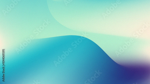 Abstract gradient background with grainy texture and waves